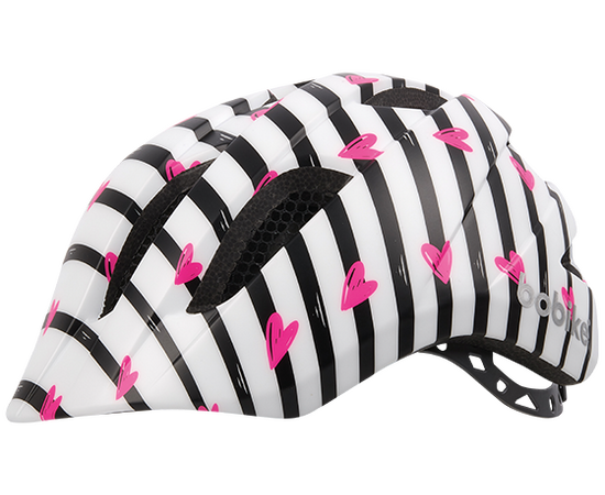 Шлем велосипедный детский Bobike Kids Plus S Pinky Zebra (белый), Цвет: Белый, Размер: 52-56
