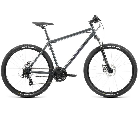 Велосипед Forward SPORTING 27.5 2.0 D (темно- серый/черный), Цвет: серый, Размер рамы: 17"