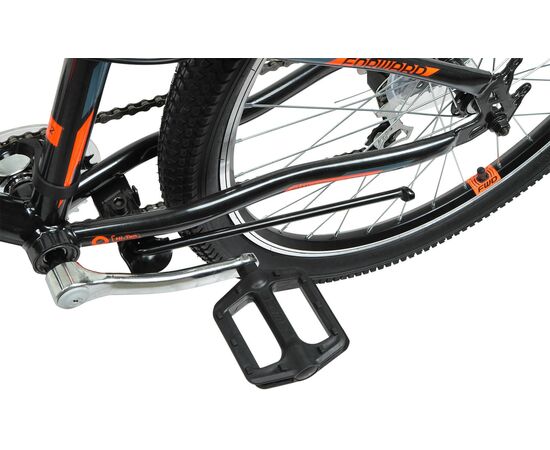 Подростковый велосипед Forward TITAN 24 1.0 (черный/ярко-оранжевый), Цвет: черный, Размер рамы: 12", изображение 2