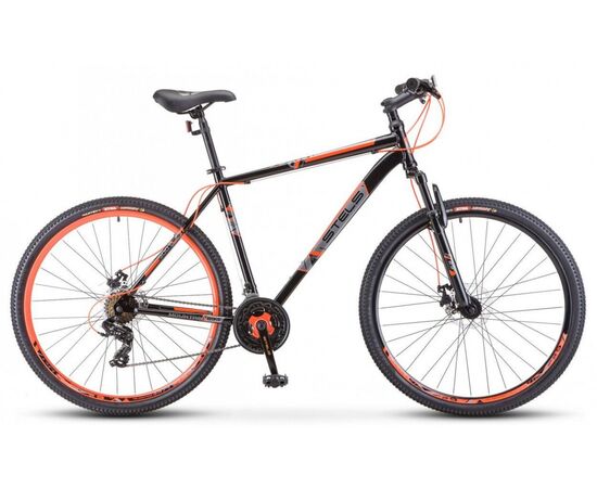 Велосипед Stels Navigator 700 MD 27.5" (чёрный/красный), Цвет: Черный, Размер рамы: 19"