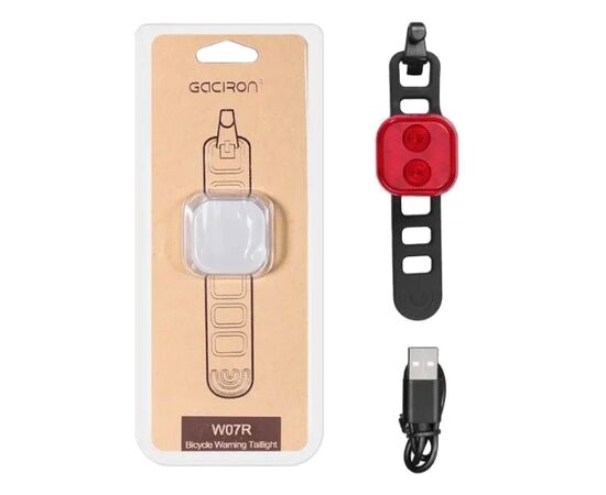 Фонарь задний GACIRON W07R 15 LM Micro USB 07-300155, изображение 8