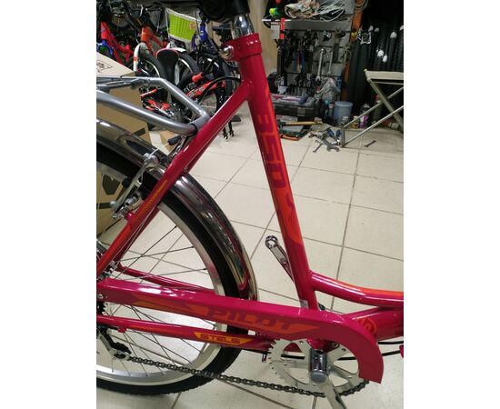 Складной велосипед Stels Pilot 850 26" (малиновый), Цвет: розовый, Размер рамы: 19", изображение 3