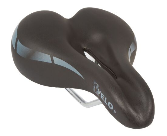 Седло велосипедное спортивное VELO WIDE:CHANNEL 5-250337 (чёрный), изображение 2