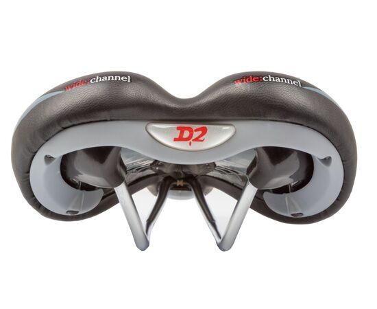 Седло велосипедное спортивное VELO WIDE:CHANNEL 5-250337 (чёрный), изображение 4