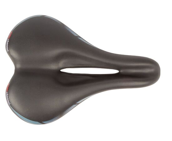 Седло велосипедное спортивное VELO WIDE:CHANNEL 5-250337 (чёрный), изображение 5