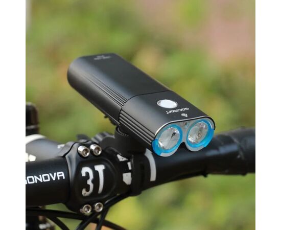 Фара передняя GACIRON V9DP-1800 2xCREE 1800LM Micro USB 6700mAh 07-300134, изображение 5