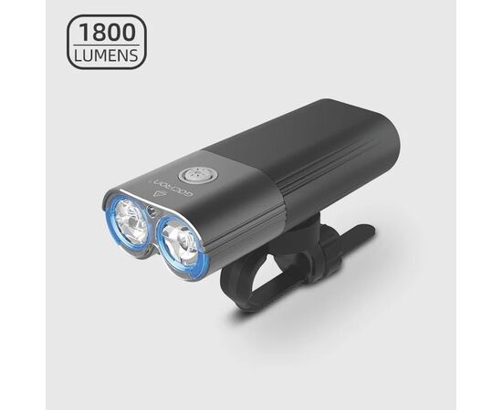 Фара передняя GACIRON V9DP-1800 2xCREE 1800LM Micro USB 6700mAh 07-300134, изображение 2