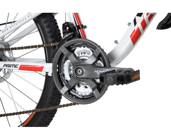 Велосипед Novatrack Prime 18.D 24" (белый), Цвет: белый, Размер рамы: 11", изображение 4