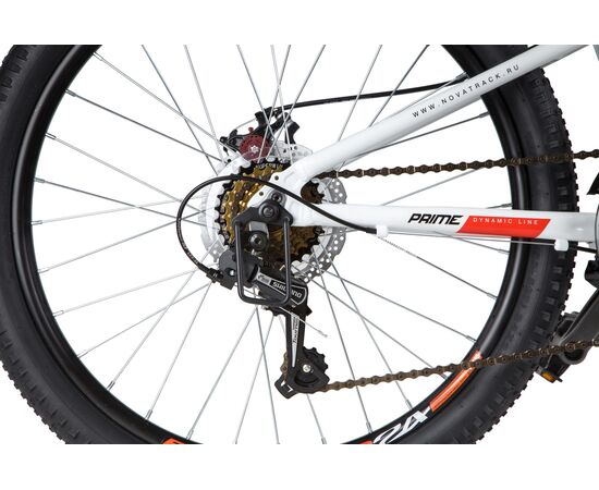 Велосипед Novatrack Prime 18.D 24" (белый), Цвет: белый, Размер рамы: 11", изображение 5