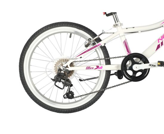 Велосипед Novatrack Alice 6.V 20" (белый), Цвет: белый, изображение 3 Велосипед Novatrack Alice 6.V 20" (белый), Цвет: белый, изображение 3