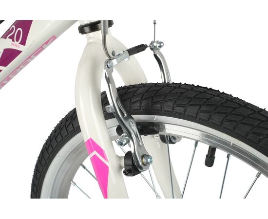 Велосипед Novatrack Alice 6.V 20" (белый), Цвет: белый, изображение 4 Велосипед Novatrack Alice 6.V 20" (белый), Цвет: белый, изображение 4