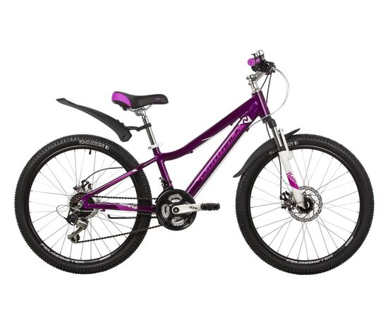 Велосипед Novatrack Novara 18.D 24" new (фиолетовый), Цвет: фиолетовый, Размер рамы: 11"