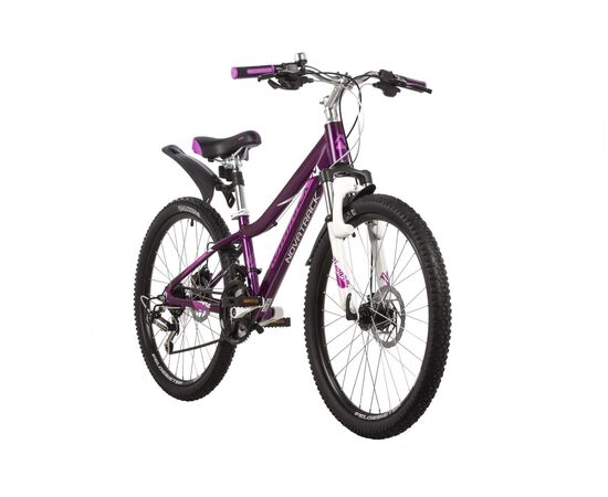 Велосипед Novatrack Novara 18.D 24" new (фиолетовый), Цвет: фиолетовый, Размер рамы: 11", изображение 2