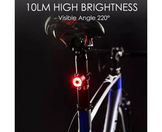 Фонарь задний GACIRON W10-BS 10 LM Micro USB 07-300162, изображение 4