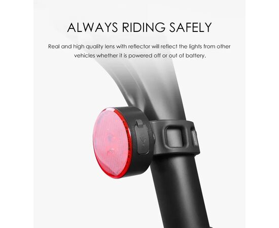 Фонарь задний GACIRON W08-10A 10 LM Micro USB 07-300171, изображение 5