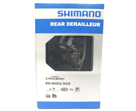 Переключатель задний Shimano RD-M592 9 скоростей, длинная лапка (чёрный), изображение 3