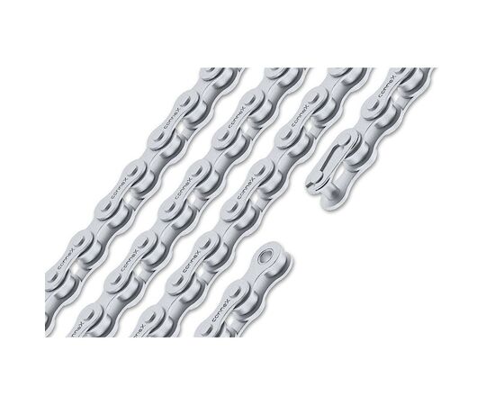 Цепь велосипедная CONNEX 1Z1 8928164 1 скорость 112 звеньев (серебристый), изображение 2