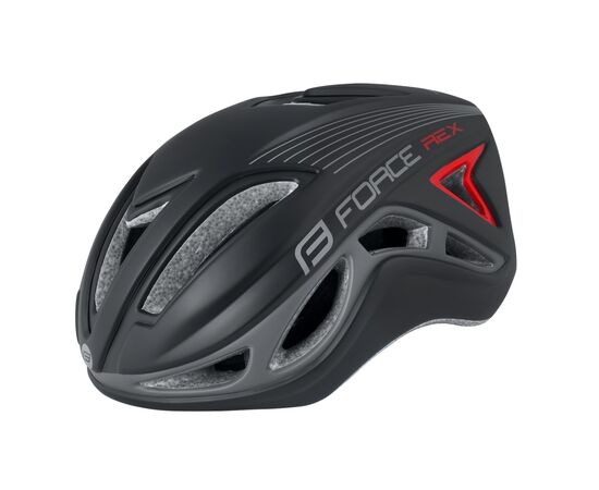 Шлем велосипедный Force REX (черно-серый)