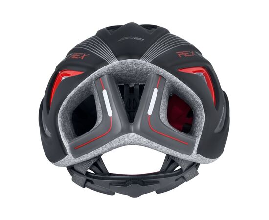 Шлем велосипедный Force REX (черно-серый), изображение 3