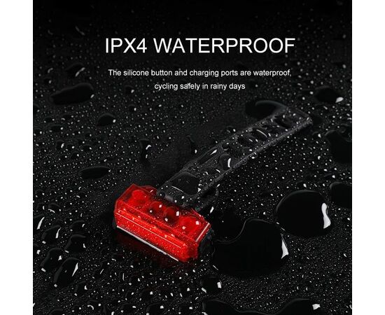 Фонарь задний GACIRON W11 15 LM Micro USB 07-300178, изображение 10