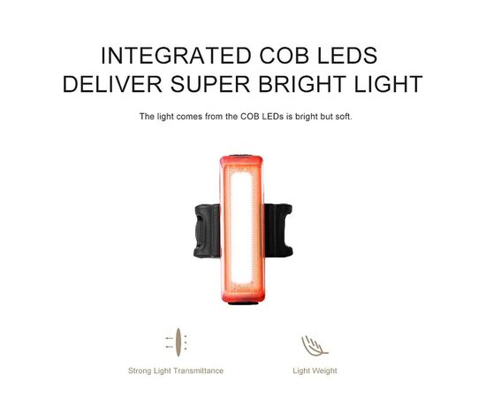 Фонарь задний GACIRON W11 15 LM Micro USB 07-300178, изображение 9