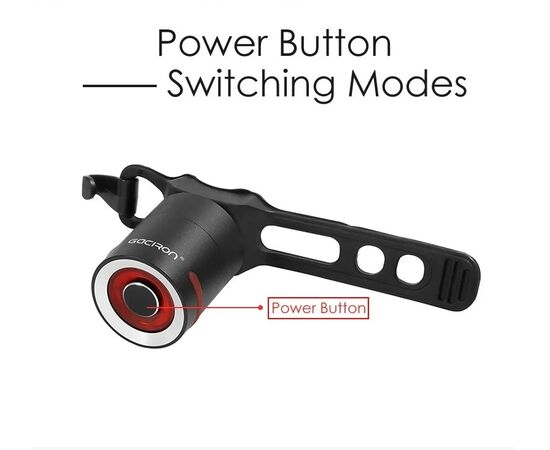 Фонарь задний GACIRON W10 5 LM Micro USB 07-300160, изображение 6