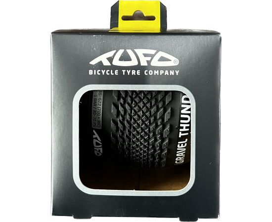 Покрышка TUFO Gravel Thundero TR, 36-622 (700x36C), бескамерная, 2-5 bar (30-70 p.s.i.), TPI 210/375 (чёрный), Цвет: черный, Ширина: 1.38" (36 мм), изображение 3