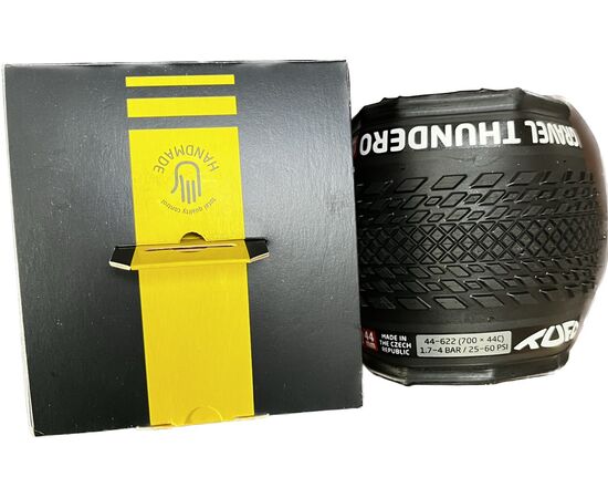 Покрышка TUFO Gravel Thundero TR, 44-622 (700x44C), бескамерная, 2-5 bar (30-70 p.s.i.), TPI 210/375 (чёрный), Цвет: черный, Ширина: 1.65" (44 мм), изображение 6