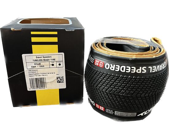 Покрышка TUFO Gravel Speedero TR, 40-622 (700x40C), бескамерная, 2-5 bar (30-70 p.s.i.), TPI 210/375 (чёрный), Цвет: черный, Ширина: 1.50" (40 мм), изображение 3