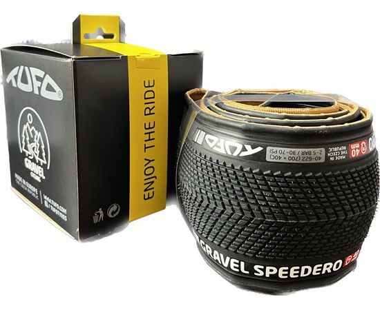 Покрышка TUFO Gravel Speedero TR, 40-622 (700x40C), бескамерная, 2-5 bar (30-70 p.s.i.), TPI 210/375 (чёрный), Цвет: черный, Ширина: 1.50" (40 мм), изображение 5