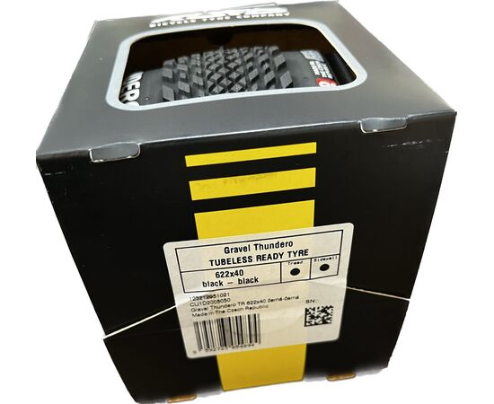 Покрышка TUFO Gravel Thundero TR, 40-622 (700x40C), бескамерная, 2-5 bar (30-70 p.s.i.), TPI 210/375 (чёрный), Цвет: черный, Ширина: 1.50" (40 мм), изображение 6