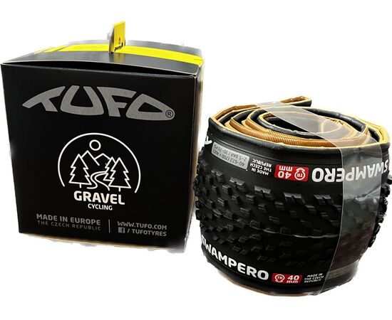 Покрышка TUFO Gravel Swampero TR, 40-622 (700x40C), бескамерная, 2-5 bar (30-70 p.s.i.), TPI 210/375 (чёрный), изображение 5