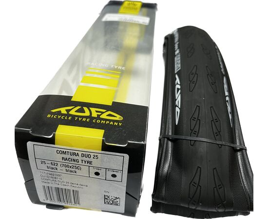 Покрышка TUFO Comtura Duo 25, 25-622 (700x25C), шоссе, 6–9 bar (90–130 p.s.i.), TPI 120/240 (чёрный), изображение 2