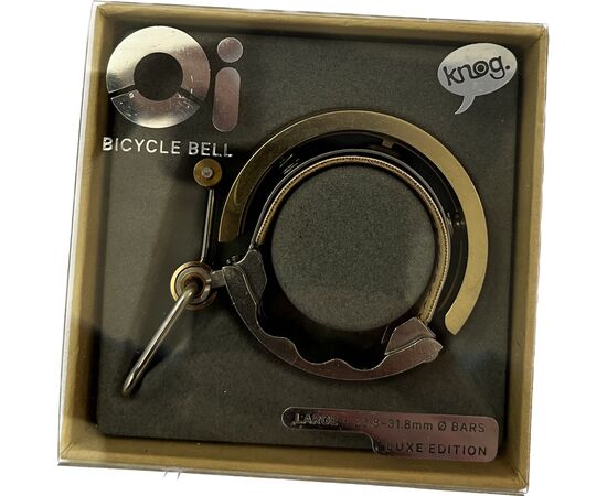 Велозвонок Knog OI Lux большой (золотистый), Цвет: оранжевый, изображение 6