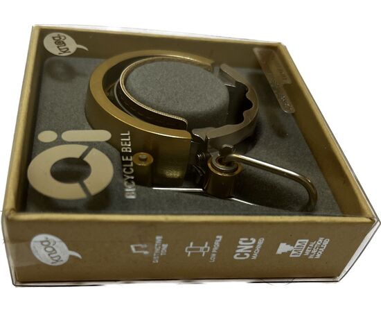 Велозвонок Knog OI Lux большой (золотистый), Цвет: оранжевый, изображение 9