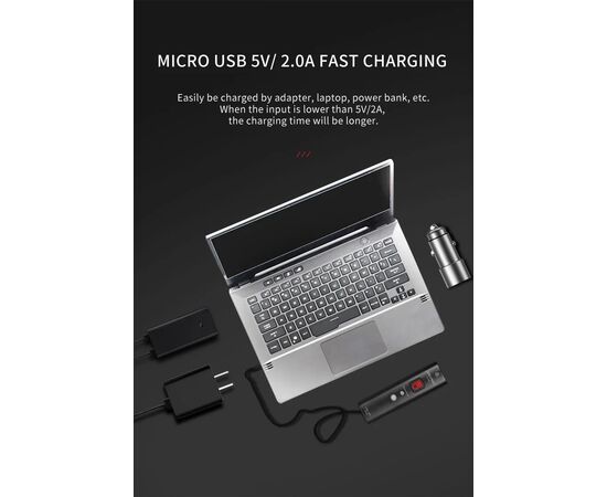 Фара передняя GACIRON V9M-1500 1500LM Micro USB 4800mAh 07-300124, изображение 17