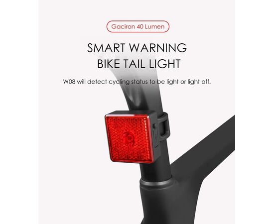 Фонарь задний GACIRON W08-40A 40 LM Micro USB 07-300173, изображение 9