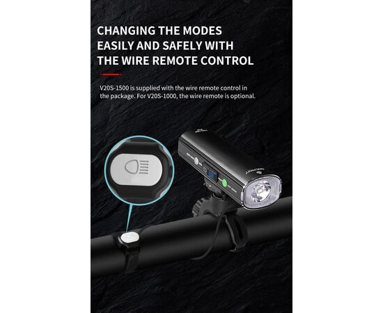 Фара/Фонарь двухсторонний GACIRON V20S-1500 1400LM+100LM Micro USB 4800mAh 07-300147, изображение 17