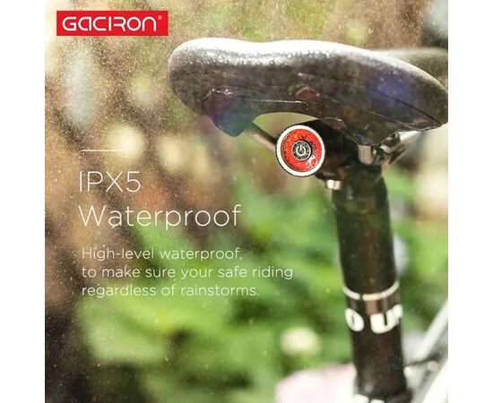 Фонарь задний GACIRON W10-BS 10 LM Micro USB 07-300162, изображение 6