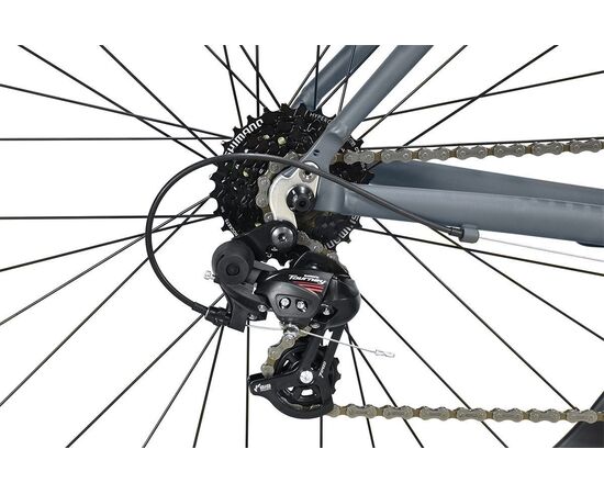 Велосипед Stark Peloton 700.1 (серый/чёрный), Цвет: серый, Размер рамы: 18", изображение 6