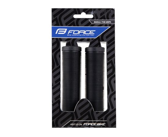 Ручки руля резиновые Force GROOVE 38246 (чёрно-серые), изображение 3
