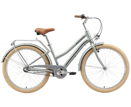 Велосипед Stark Comfort Lady 3-speed (серебристый/серый), Цвет: серый, Размер рамы: 16"
