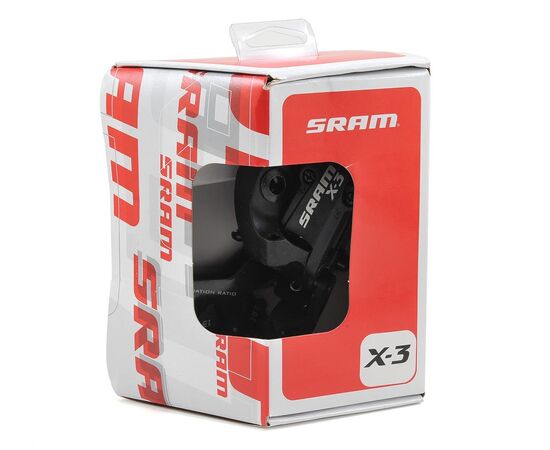 Переключатель задний Sram X3, Long (длинная лапка), 7-8-9 скоростей (чёрный), изображение 3
