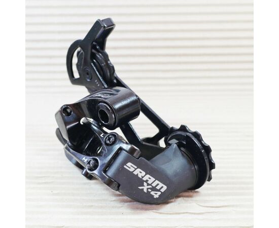 Переключатель задний Sram X4, Long (длинная лапка), 7-8-9 скоростей (чёрный), изображение 4