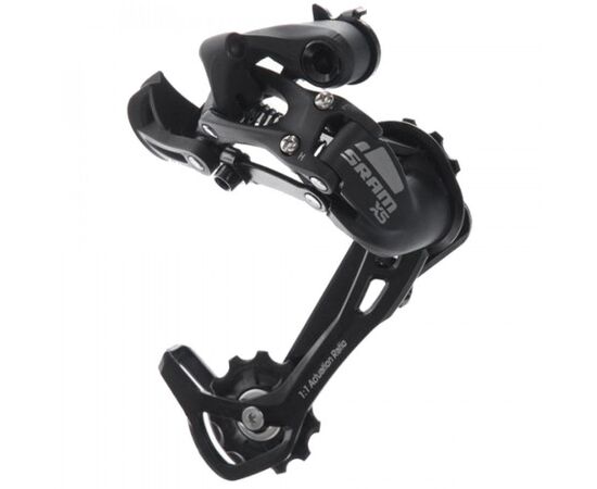 Переключатель задний Sram X5, Long (длинная лапка), 9 скоростей (чёрный), изображение 2