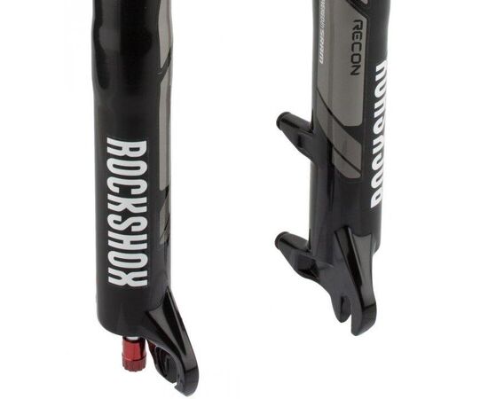Вилка велосипедная RockShox Recon Silver TK Solo Air 26", 9QR, 100 мм, A-H, Disc+V-Br (без манетки, чёрный), изображение 6