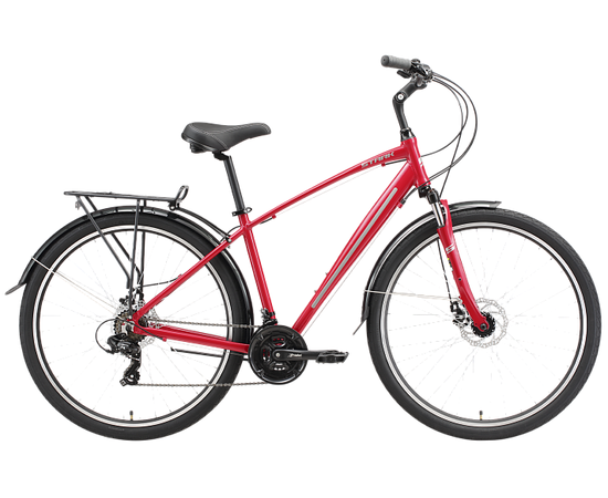 Велосипед Stark Touring 28.2 D (красный/серый), Цвет: красный, Размер рамы: 18"