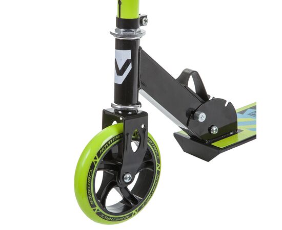 Городской самокат Novatrack JUNGLE 145 Steel (черно-зеленый), Цвет: зелёный, изображение 4