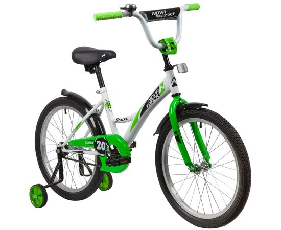 Велосипед Novatrack Strike 20" (белый-зелёный), Цвет: салатовый, изображение 2