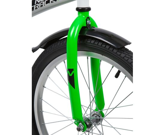 Велосипед Novatrack Strike 20" (белый-зелёный), Цвет: салатовый, изображение 3